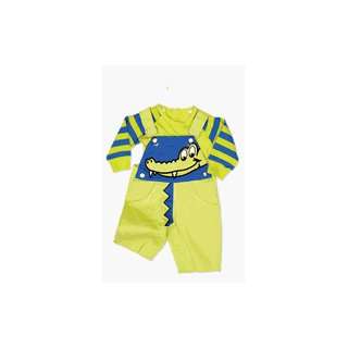  Gator Overalls And Tee Set by Mud Pie Baby