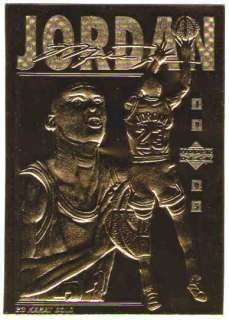 MICHAEL JORDAN 1995 Upper Deck Bleachers 23KT Gold Card 23 Karat 
