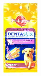 Pedigree Dog puppy treats chew dental frost Denta stix  