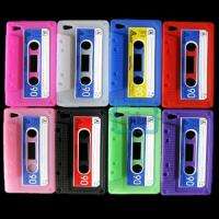 Retro Cassette Tape Silicone Back Case For AT&T iPhone 4 4G  