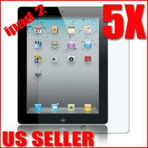5X Clear LCD Protector Screen Guard for iPad 2 2nd Gen  