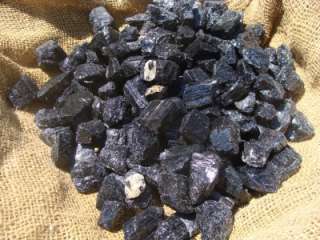 BLACK TOURMALINE Rough Rock Gem Crystals Stones 1 LB Lots 