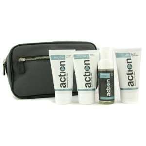 Anthony The Action Travel Set Face Wash + Face Scrub + Shave Cream 