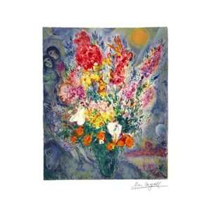 Bouquet   Poster by Marc Chagall (18 x 24) 