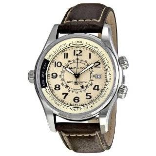  Hamilton Mens Khaki Aviation QNE Automatic Strap Watch 