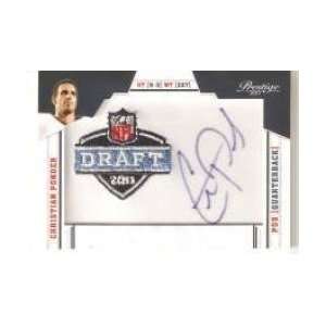  2011 Prestige NFL Draft Autographed Patch Draft Logo #6 
