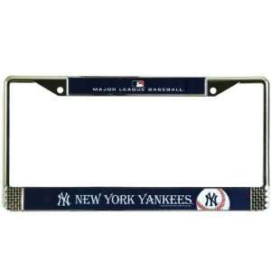New York Yankees   Logo Metal License Plate Frame MLB Pro Baseball 