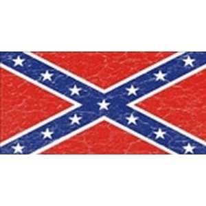  Confederate Flag (Distressed) License Plate Plates Tag 