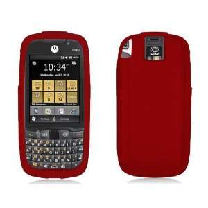  MOTOROLA ES400   RED SOFT SILICONE SKIN CASE Cell Phones 