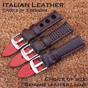 Grand Prix   Deluxe Version   Genuine Italian Leather Watch Strap in 
