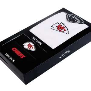   Golf Balls (6) and Embroidered Trifold Golf Towel by Callaway Golf