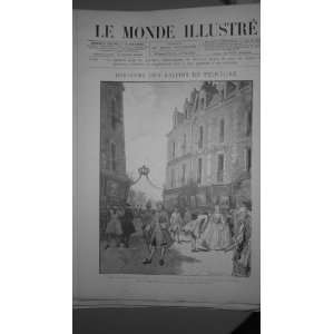  MI 1886 EXPOSITION TABLEAUX PLACE DAUPHINE FETE DIEU 