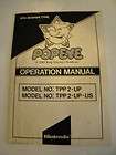 Nintendo Popeye Arcade Game Owners Operation Manual