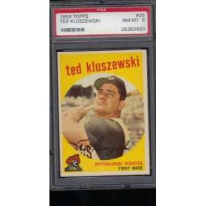  1959 Topps #35 Ted Kluszewski Pirates PSA 8 Sports Collectibles