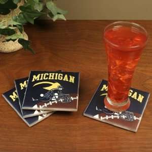    Michigan Wolverines 4 Pack Ceramic Coasters