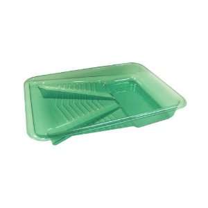   92078 9 1/2 green plastic tray, made from recycle material, 2 liters