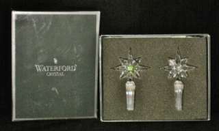 Waterford Crystal CELEBRATION Pair of Wine Stoppers NEW  