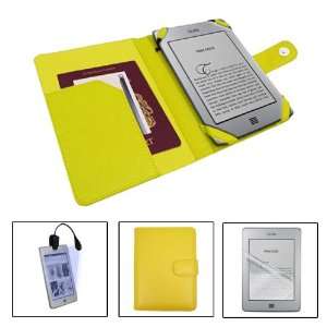   Touch / Touch 3G Yellow Book Case, Kindle Light and Kindle Screen