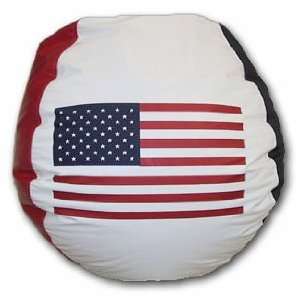  USA Flag Vinyl Bean Bag Chair