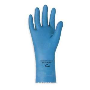    ANSELL 356 Glove,Latex,Sz 7,12 In,17 Mil,Blue,Pr