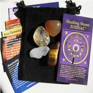  Gemini Zodiac Healing Stone & Azeztulite Crystal Kit 