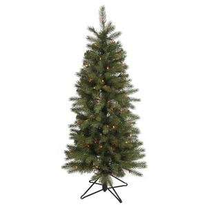   Albany Spruce Slim 200 Multi Color Lights Christmas Tree (A114457