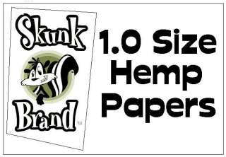 3PACKS 1.0 Size SKUNK BRAND Genuine HEMP ROLLING PAPERS  