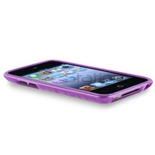  tpu rubber skin case compatible with apple ipod touch 4th generation 