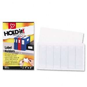  CRD21810 HOLDER,LABEL,1X3,12/PK