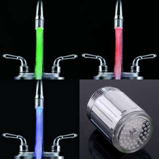   LED Light Water Faucet Tap Automatic 7 Colors Change No Battery  