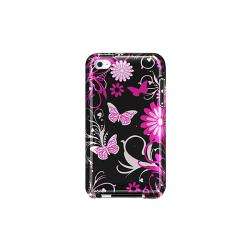 Apple iPod Touch 4th Generation Pink Butterfly Designer Crystal Case 
