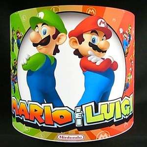 Super Mario & Luigi Drum Lampshades Ceiling Light Pendant Table Lamps 