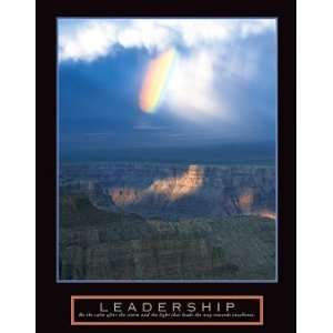  Leadership Passing Storm Motivational Leadership Poster 