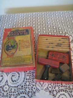 antique toy Excelsior Commercial Printing Outfit No 52  