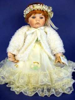 Rustie Donna RuBert Shannon Porcelain Doll w Teddy Bear  