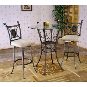  Olivia 3 Piece Counter Height Dining Table Set Furniture 