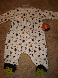 Baby Halloween Sleeper Pajamas Newborn NB NEW Dracula  