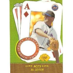 Al Leiter 2002 Topps Chrome 5 Card Stud Aces Relics Jersey 