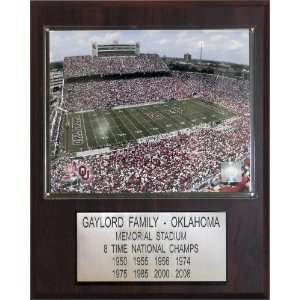 NCAA Football Oklahoma Memorial Stadium Stadium Player Plaque  