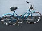 Vintage 1974 Schwinn Suburban 10 Speed Blue Womans Bike Bicycles