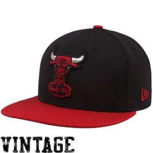   Bulls Black Red Metallic Logo 59FIFTY Fitted Hat