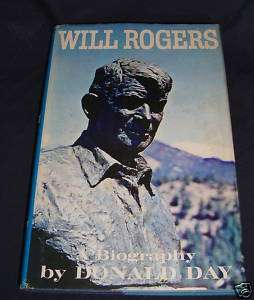VINTAGE BOOK 1962 WILL ROGERS A BIOGRAPHY  