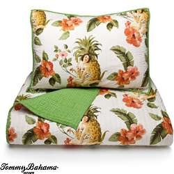 Tommy Bahama Pineapple Girl Twin size Quilt Set  