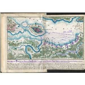 com Civil War Map Copy of official plan of the siege of Fort Pulaski 