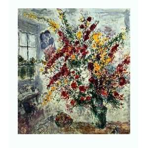  Marc Chagall   Window Bouquet Offset Lithograph