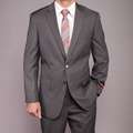 Giorgio Fiorelli Mens Grey Striped 2 button Suit 