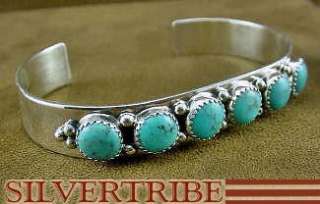 Native American Jewelry Navajo Turquoise Cuff Bracelet  