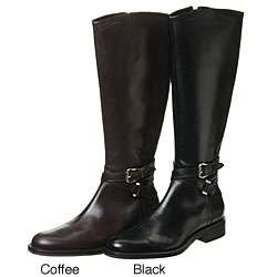Geox Womens Donna Leather Riding Boots  