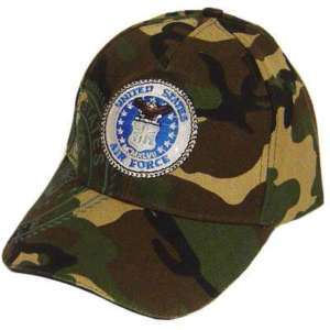 UNITED STATES US AIR FORCE MILITARY CAMO SEAL HAT CAP  