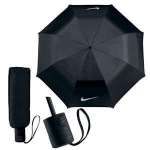 Nike 42” Single Canopy Collapsible Umbrella   Black/Silver 